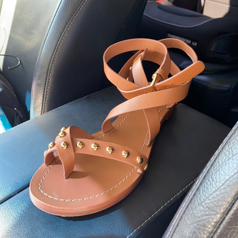 Tory Burch gladiator sandals tan size 8